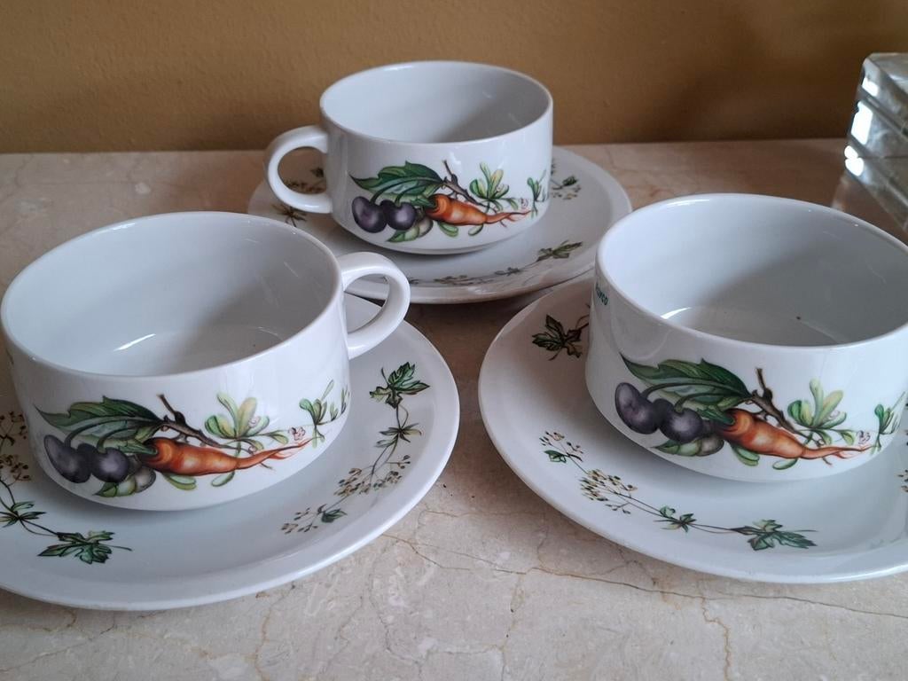 3 Royco soepkoppen Villeroy & Boch jaren '70, Ophalen of Verzenden