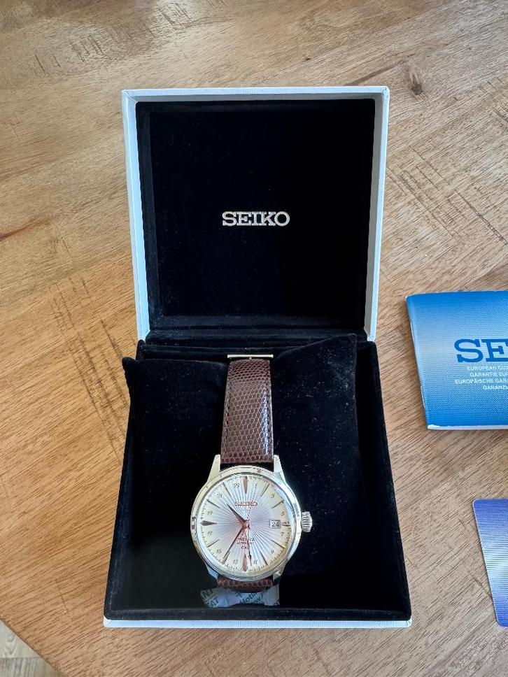 Seiko Presage (Kaliber 4R34), Sieraden, Tassen en Uiterlijk, Horloges | Heren, Zo goed als nieuw, Polshorloge, Seiko, Overige materialen