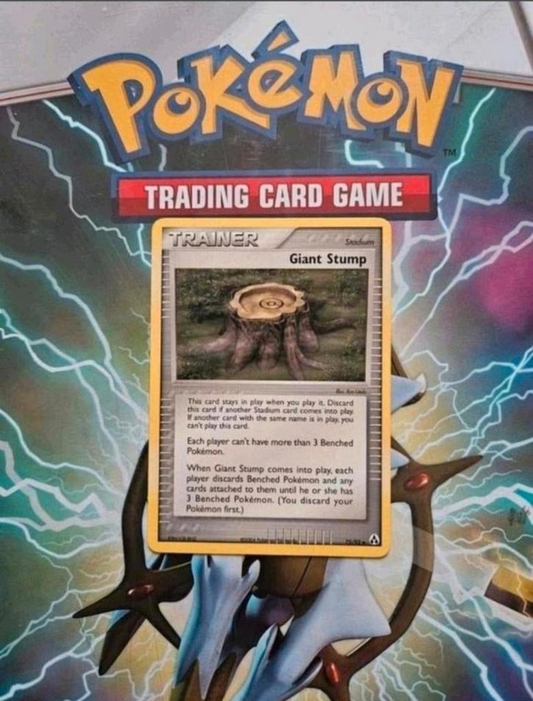 Giant stump 75/92 Ex Legend Maker pokemon kaart nm, Ophalen of Verzenden, Zo goed als nieuw, Losse kaart