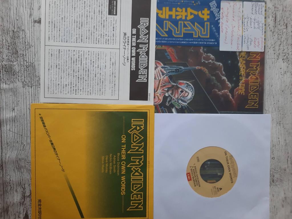 iron maiden somewhere in time lp japanse druk, Inclusief poster, Ophalen of Verzenden, Nieuw in verpakking