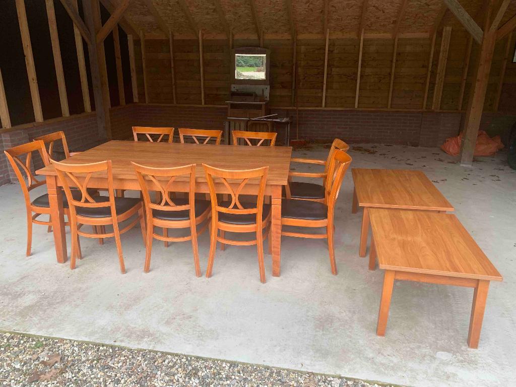 Eethoek, Huis en Inrichting, Ophalen, Gebruikt, 8 stoelen of meer