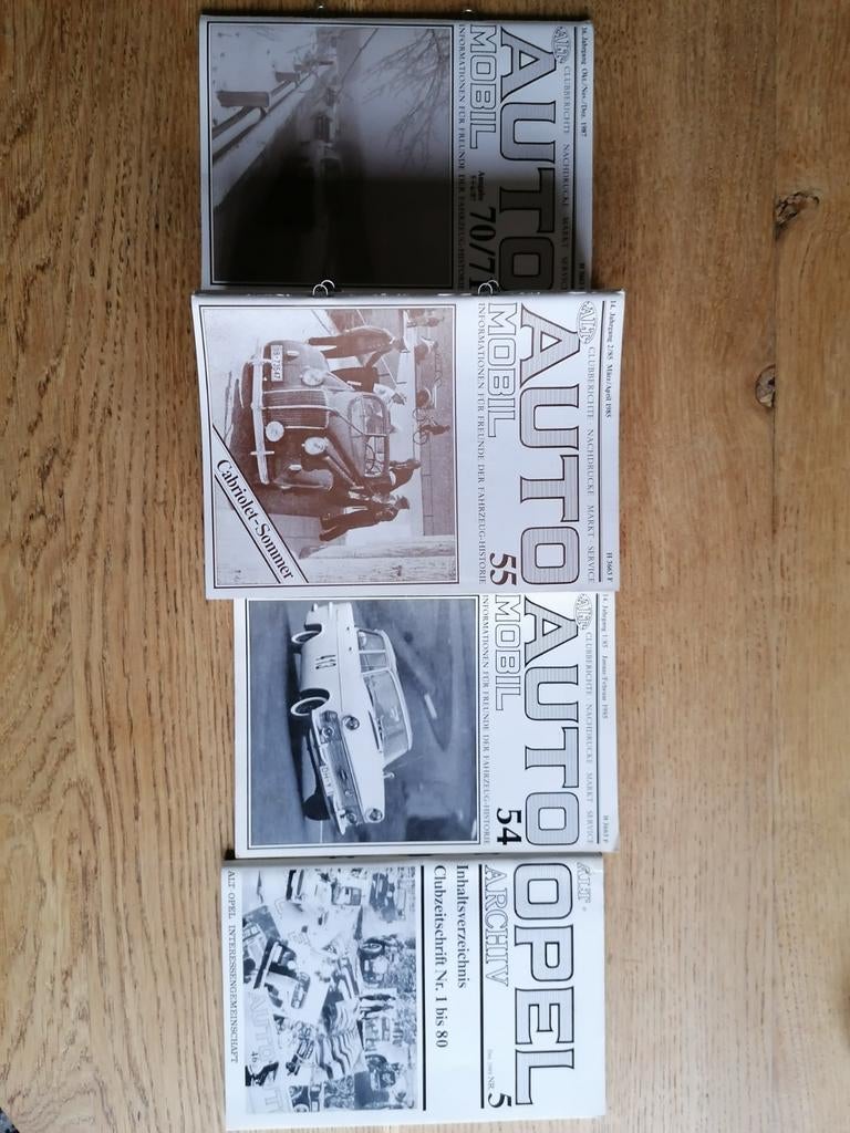 Opel Alt Auto Mobil 54-71 Eckhart Bartels Clubblad Vraagbaak, Ophalen of Verzenden