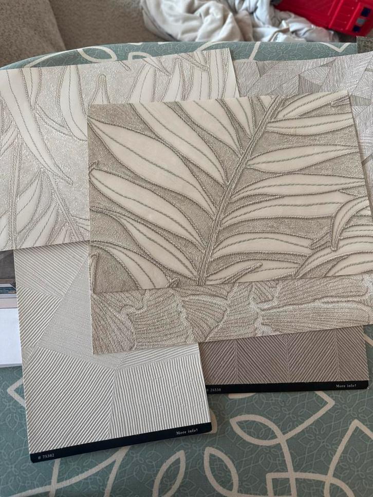 Behangstalen: Riviera Maison, Eijffinger en Arte, Huis en Inrichting, Stoffering | Behang, Beige, minder dan 10 m², Ophalen of Verzenden