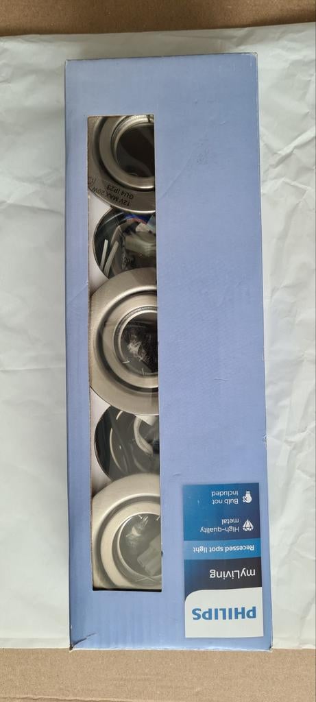 Philips my living recessed spotlight 5 stuks, Ophalen of Verzenden, Nieuw, Metaal of Aluminium, Led