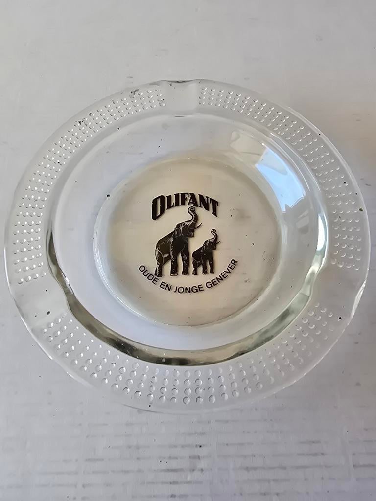 Vintage Olifant Jenever Asbak - Oude & Jonge Jenever, Ophalen of Verzenden, Gebruikt, Asbak