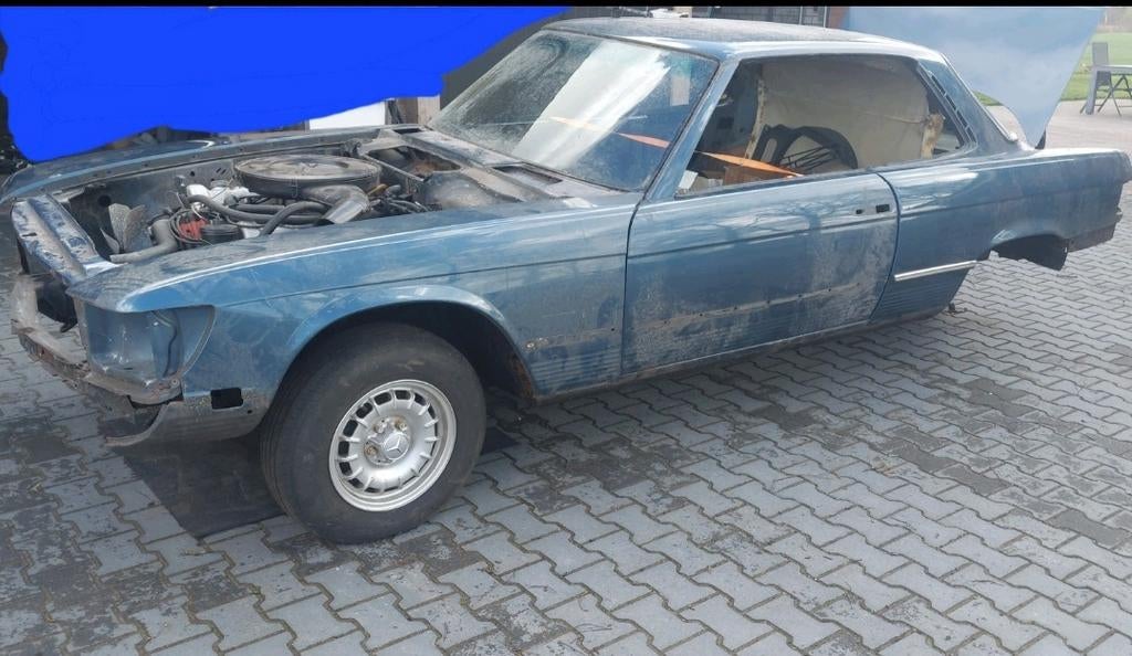 Mercedes 350slc Europeese auto in onderdelen  project, Ophalen of Verzenden