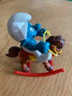 Smurf smurfen op hobbelpaard, Verzamelen, Smurfen, Ophalen of Verzenden, Zo goed als nieuw, Verschillende Smurfen