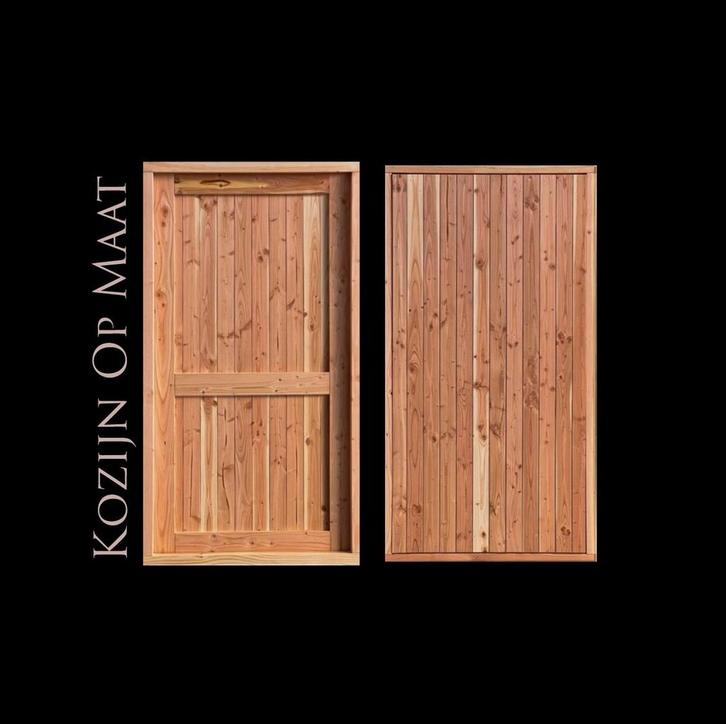 buitendeur/poortdeur/douglas/kozijnen op maat, Tuin en Terras, Tuinpoorten, Zo goed als nieuw, Draaipoort, Hout, 200 cm of meer