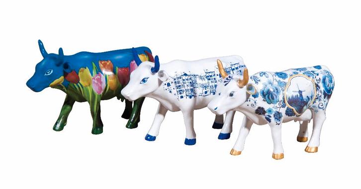 Nieuw Cow Parade koe Art Pack Netherlands (3-pack)., Antiek en Kunst, Kunst | Designobjecten, Ophalen of Verzenden