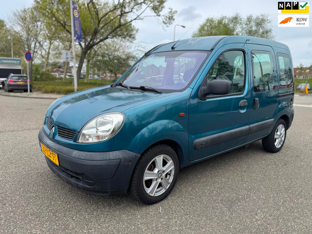 Renault Kangoo 1.2-16V Privilège / rolstoel auto / invalide, Auto's, Blauw, Bedrijf, Handgeschakeld, Kangoo