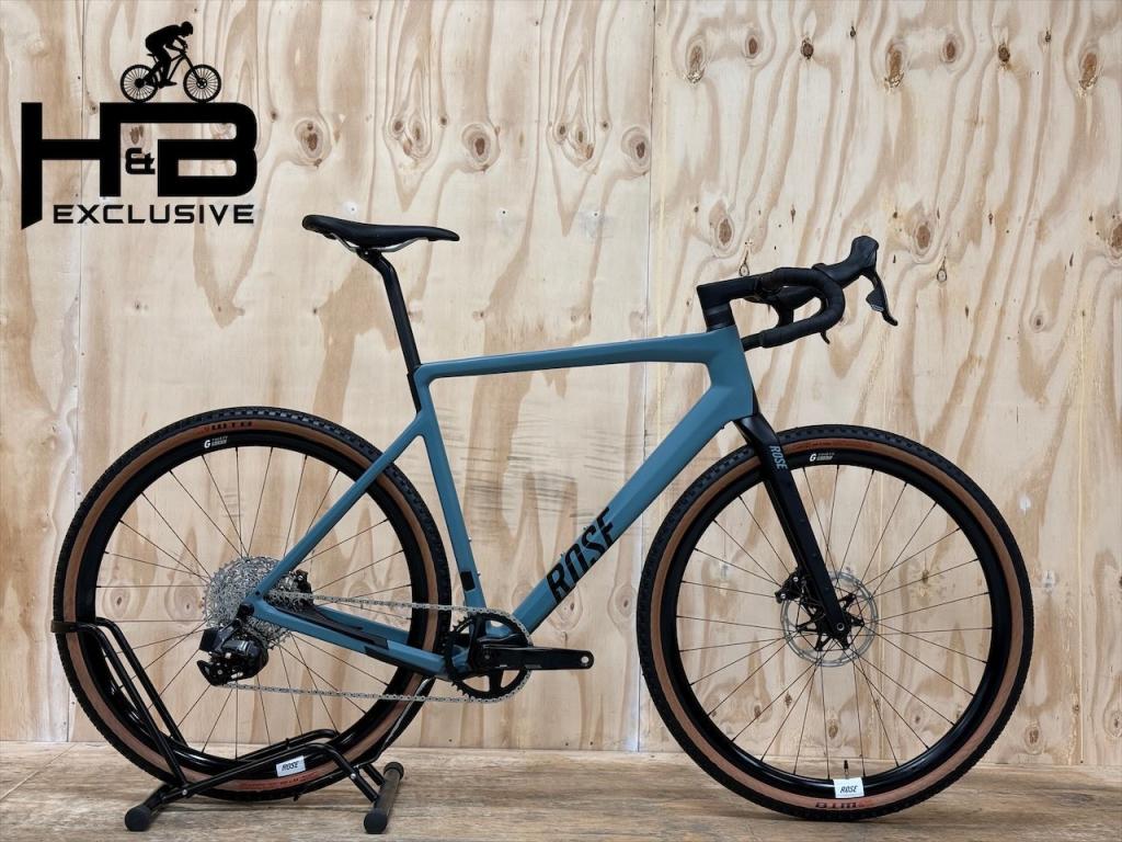 Rose Backroad Rival eTap AXS XPLR Carbon Gravelbike, 28 inch, Carbon, 10 tot 15 versnellingen, Heren