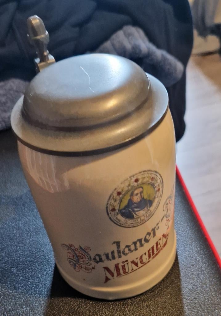 Paulaner München bierpul, Ophalen of Verzenden, Zo goed als nieuw, Pul(len), Overige merken