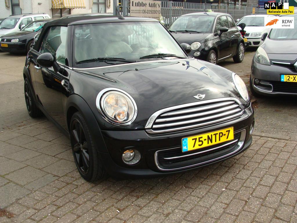 Mini Mini Cabrio 1.6 Cooper Chili (nl auto)alle opties nap a, Auto's, Mini, Bedrijf, Te koop, Cabrio, ABS, Airbags, Airconditioning