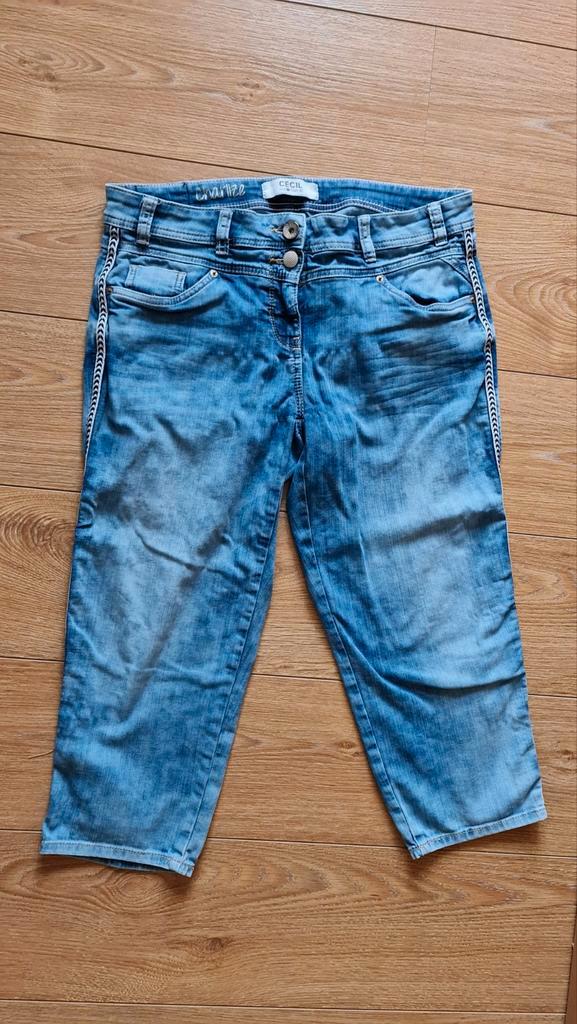 Cecil Charlize 3/4 jeans, Kleding | Dames, Spijkerbroeken en Jeans, Zo goed als nieuw, Overige jeansmaten, Blauw, Ophalen of Verzenden