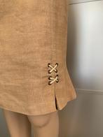 E486 Alain Manoukian: maat 34=XS linnen rok beige, Beige, Alain Manoukian, Ophalen of Verzenden, Zo goed als nieuw