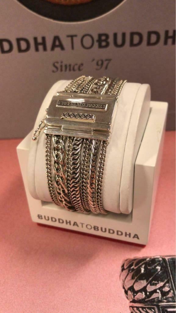 BUDDHA TO BUDDHA ARMBAND TYPE 124 F MULTI CHAIN NAT € 669,95, Sieraden, Tassen en Uiterlijk, Armbanden, Ophalen of Verzenden, Zo goed als nieuw