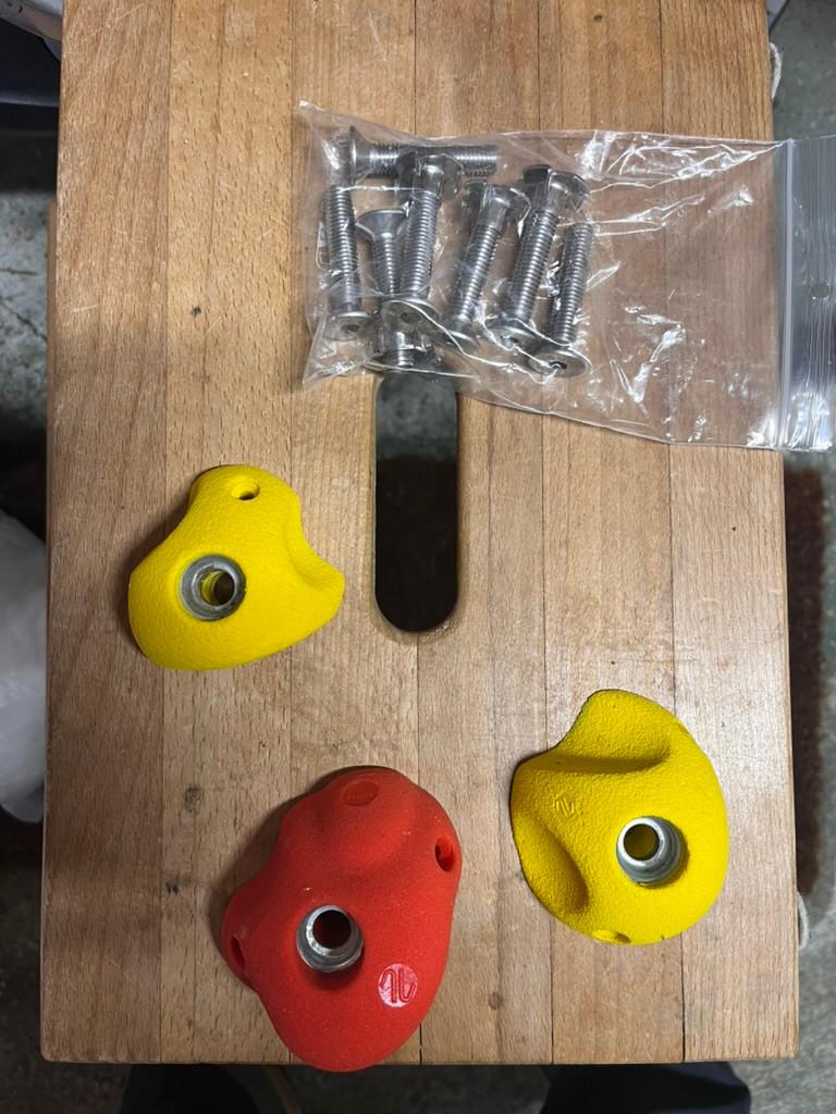 Klimgrepen inclusief RVS bevestigingsmateriaal, Ophalen of Verzenden, Nieuw, Klimsport-accessoire