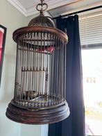 Vogelkooi antiek, Dieren en Toebehoren, Vogels | Hokken en Kooien, Ophalen, Zo goed als nieuw, Metaal, Vogelkooi