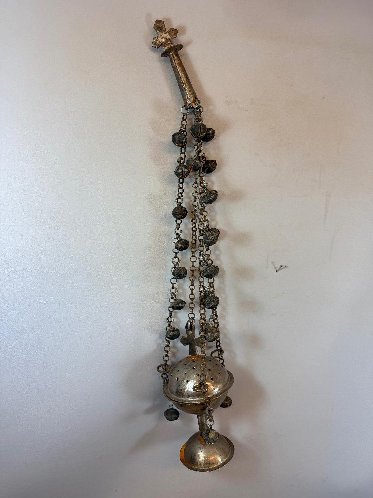 260426 Oude Afrikaans Coptic Wierrook brander Ethiopie, Antiek en Kunst, Ophalen of Verzenden