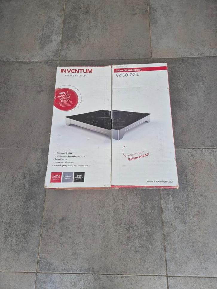Inventum Vrijstaande Inductie Kookplaat VKI6010ZIL, Witgoed en Apparatuur, Kookplaten, Zo goed als nieuw, Vrijstaand, Inductie