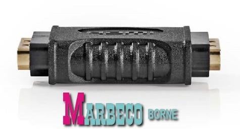 HDMI adapter, HDMI Female - HDMI Female, Verguld, Nedis, Nieuw, Info@marbeco.nl, Minder dan 2 meter