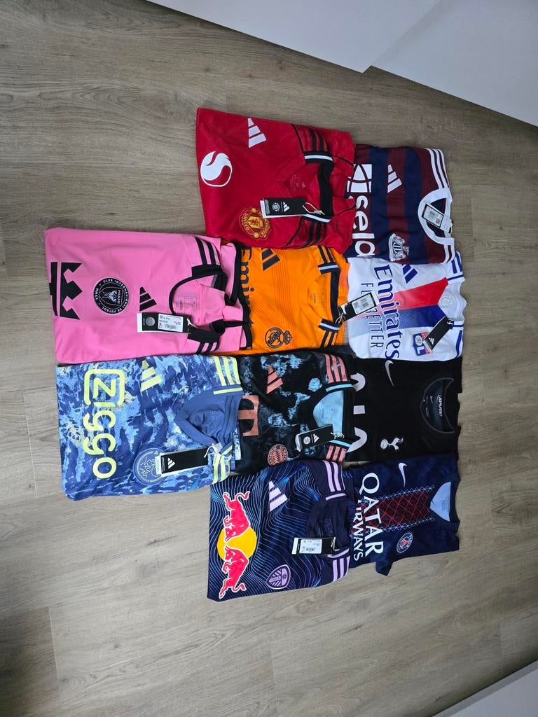 10 voetbalshirts, origineel, Ophalen of Verzenden, Nieuw, Buitenlandse clubs, Shirt