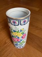 Gekleurde bloemen Vaas Versailles Aardewerk, Ophalen of Verzenden, Overige kleuren, Aardewerk of Porselein, Minder dan 50 cm