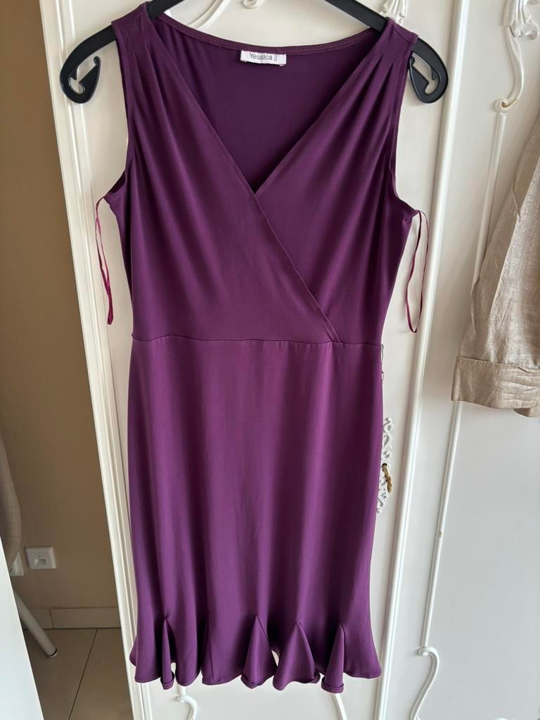 Nieuw paarse jurk merk Jessica maat 38, Maat 38/40 (M), Paars, Nieuw, Ophalen of Verzenden