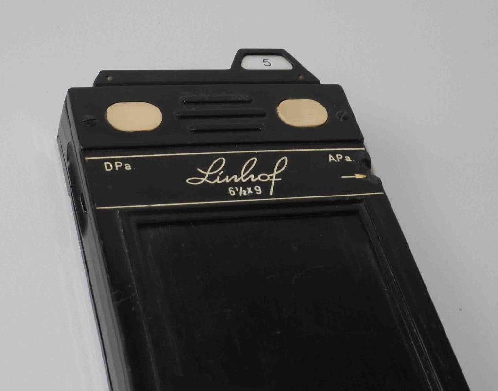Linhof vlakfilm cassette, Ophalen of Verzenden, Zo goed als nieuw, Spiegelreflex, Overige Merken