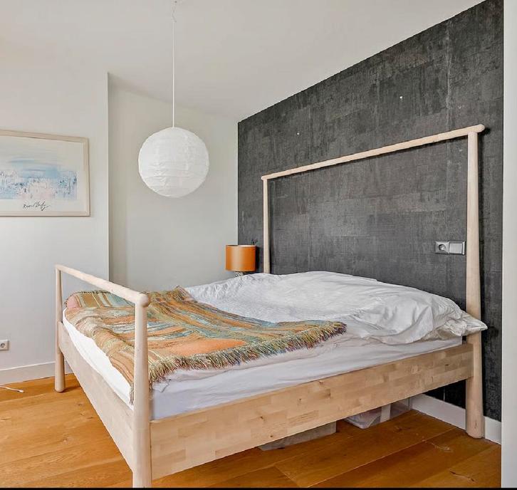 IKEA Gjöra tweepersoons bed 160x200cm, Huis en Inrichting, Slaapkamer | Bedden, Zo goed als nieuw, Tweepersoons, 160 cm, Hout