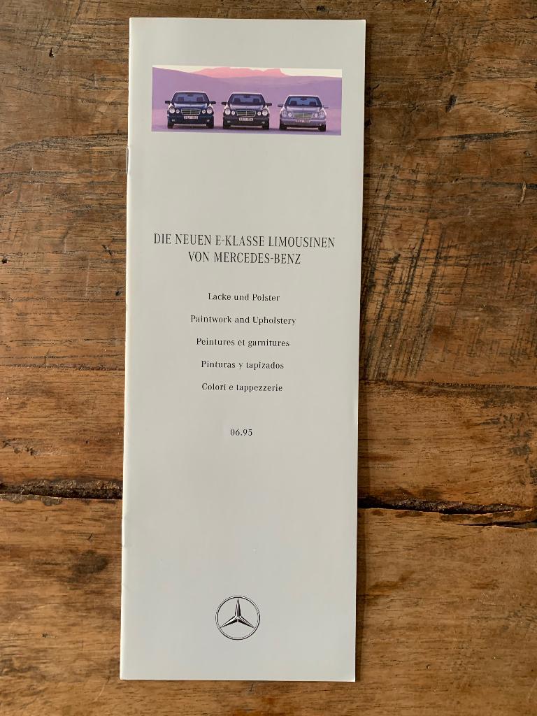 Kleuren folder, brochure Mercedes-Benz E-klasse W210 1995, Zo goed als nieuw, Mercedes-Benz, Mercedes, Ophalen of Verzenden
