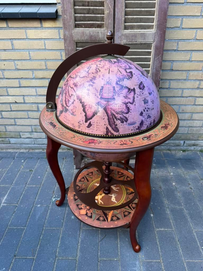 Klassieke Barglobe / Wereldbol Bar – Stijlvolle Minibar, Ophalen, Gebruikt