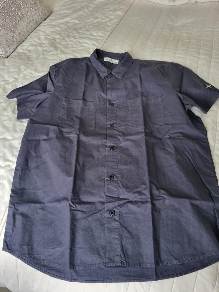 Stone Island Overhemd XXL - Stijlvol en Comfortabel, Blauw, Ophalen of Verzenden, Overige halswijdtes, Stone Island