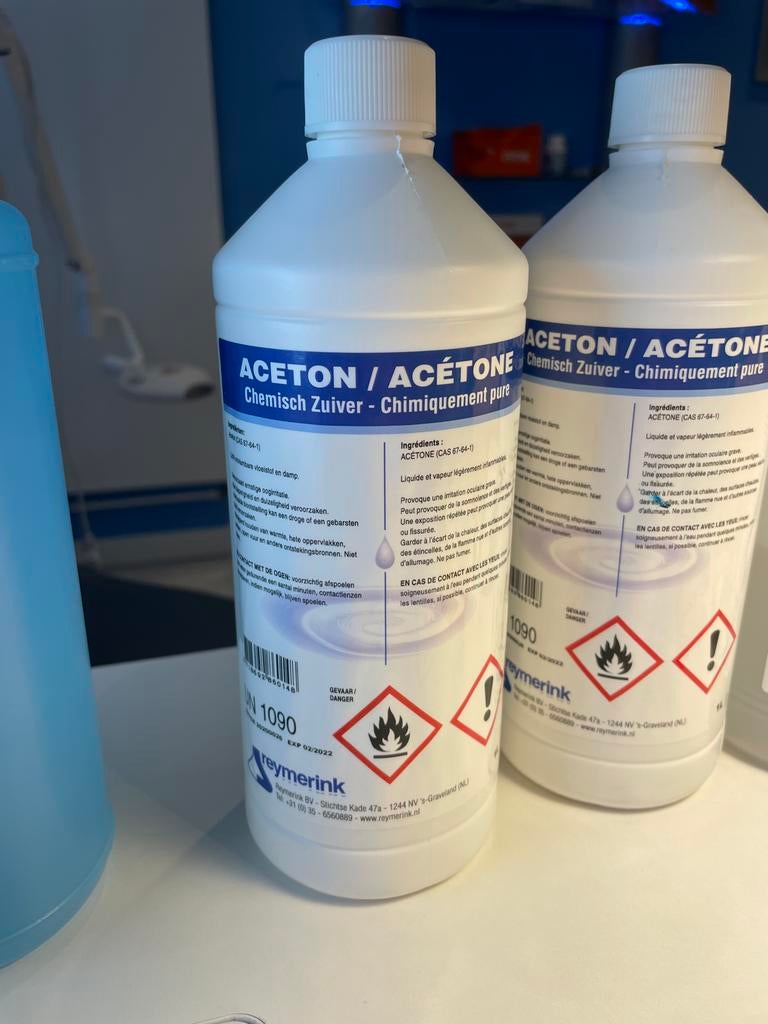 Aceton 1 Liter - Nagelbehandeling, Ophalen, Overige kleuren, Nieuw, Handen en Nagels