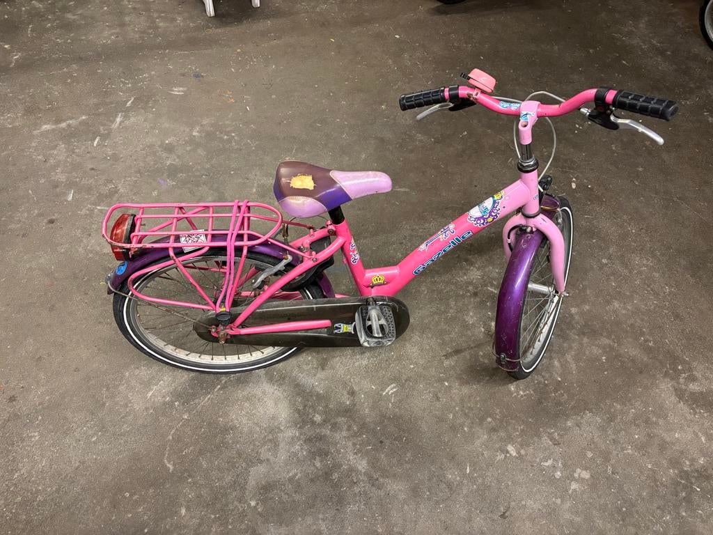 Roze Gazelle meisjesfiets 20 inch, Fietsen en Brommers, Ophalen, Gebruikt, 20 inch, Handrem
