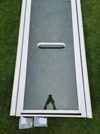 -	Douchedeur VECA met witte aluminium omlijsting, Doe-het-zelf en Verbouw, Sanitair, Ophalen, Gebruikt, Glas, Douche