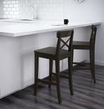 2x houten kruk Ikea Ingolf 64cm, Ophalen, Met voetsteun, 60 tot 90 cm, Zo goed als nieuw