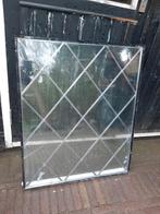 2 stuks glas in loodramen, Doe-het-zelf en Verbouw, Glas en Ramen, Ophalen, Gevelraam of Ruit, Gebruikt, Minder dan 80 cm