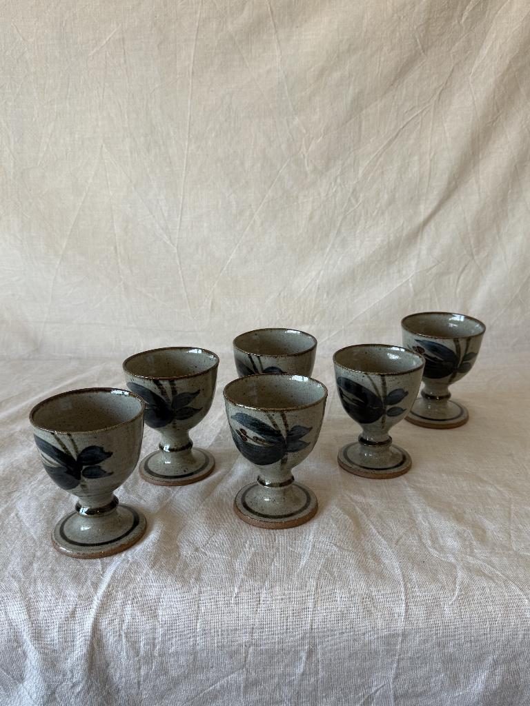 Vintage Keramieken Kelkbekers door David Voorhees, Ophalen of Verzenden