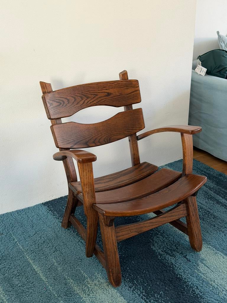 Vintage brutalist fauteuil jaren 60, Ophalen