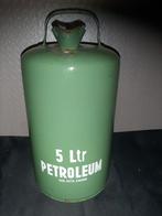 Vintage 5 Liter Petroleum Kan - Groen Emaille, Ophalen of Verzenden