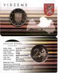 2 Euro Letland 2016 - Vidzeme - BU Coincard, Postzegels en Munten, Verzenden, Overige landen, 2 euro, Losse munt