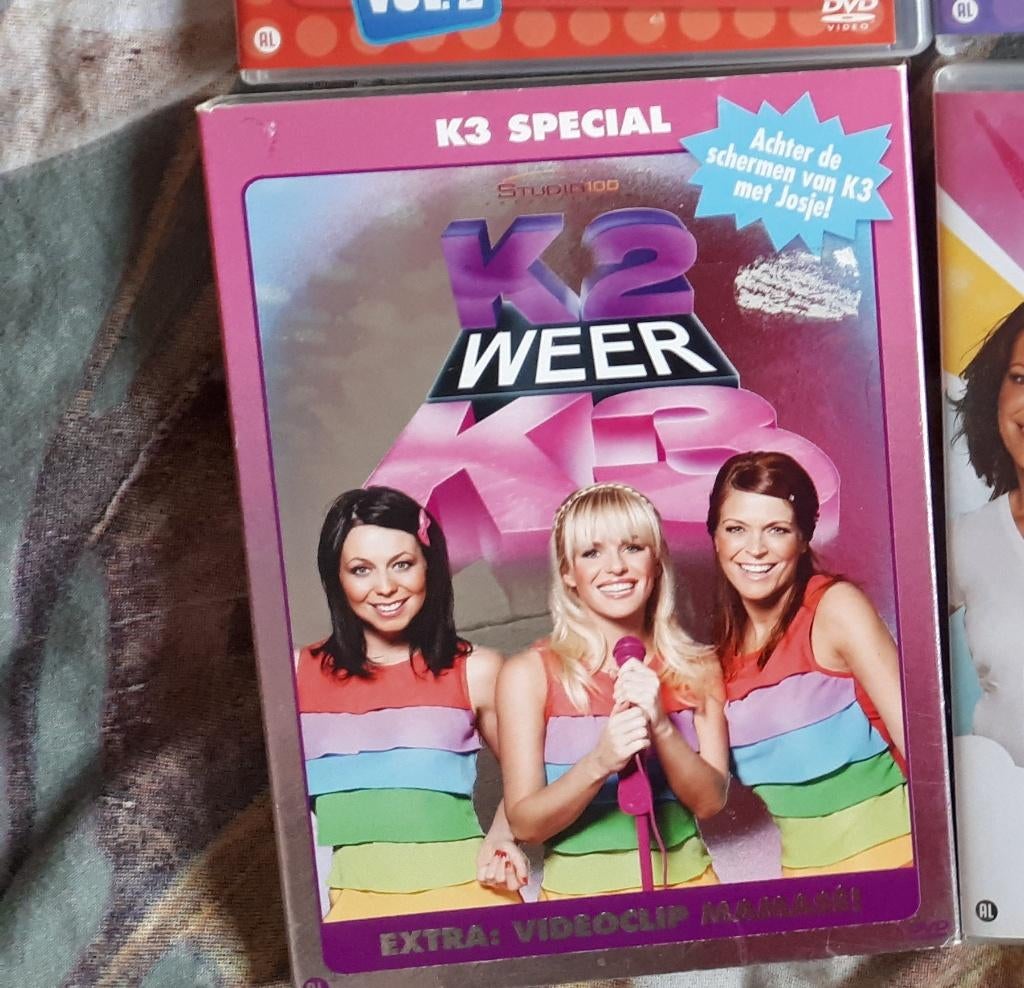 DVD's van K3:, Cd's en Dvd's, Dvd's | Kinderen en Jeugd, Alle leeftijden, Ophalen of Verzenden, Zo goed als nieuw, Film