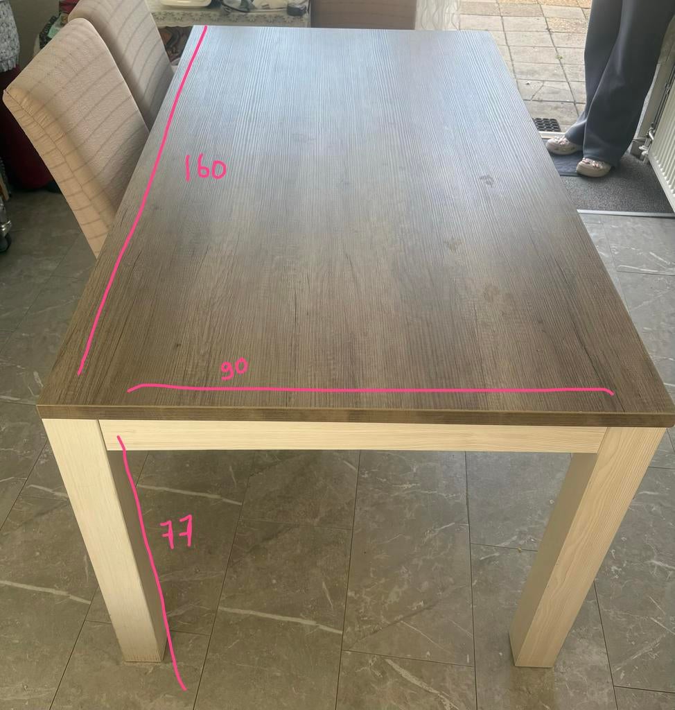 Eettafel en salontafel, Huis en Inrichting, Tafels | Eettafels, Ophalen of Verzenden, Zo goed als nieuw, Rechthoekig, 50 tot 100 cm