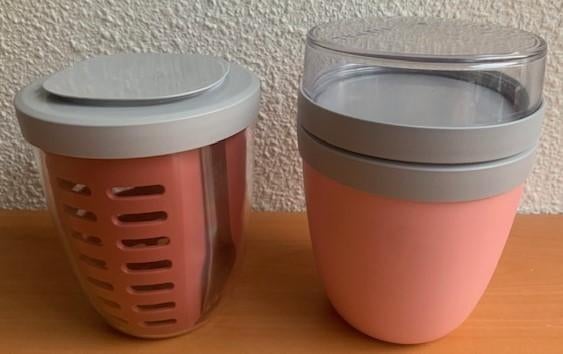 Mepal Ellipse: Fruit & Veggie-pot + snackpot, Lochem, Ophalen of Verzenden, Zo goed als nieuw, Mepal
