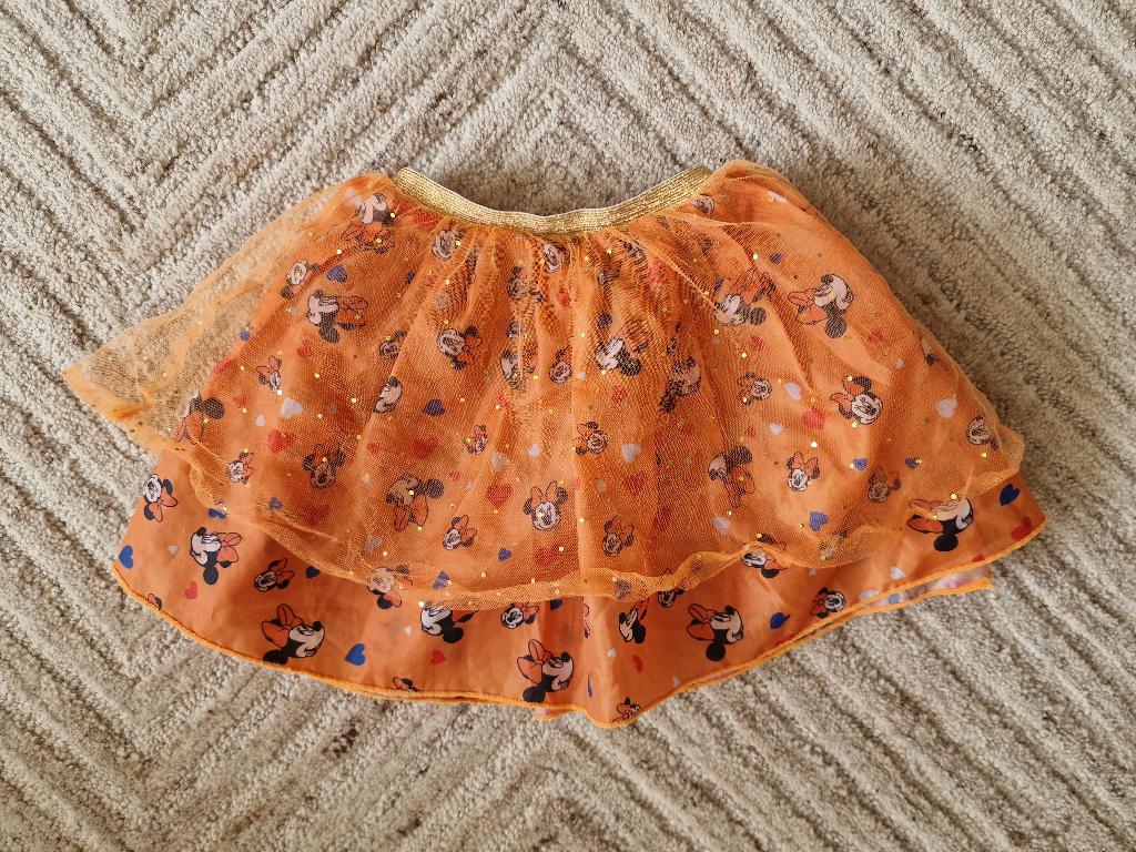 Oranje Frozen rokje maat 128/134 (voetbal, koningsdag), Ophalen of Verzenden, Gebruikt, Meisje, Jurk of Rok