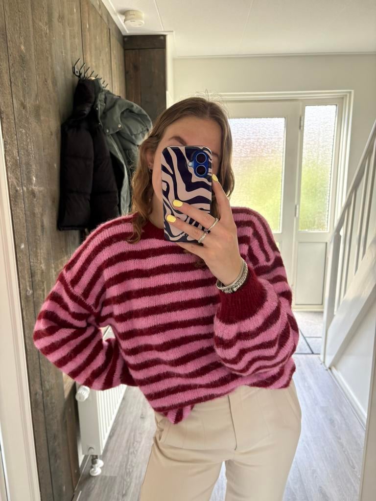 Gestreepte trui LolaLiza, Ophalen of Verzenden, Nieuw, Maat 38/40 (M), Roze