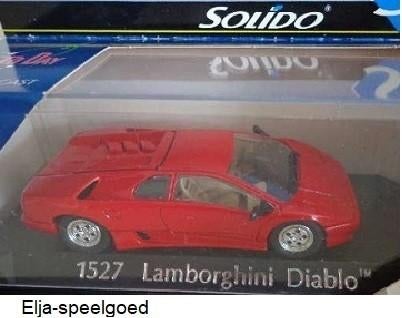 Solido1:43 Lamborghini DIABLO modelauto 1527, Hobby en Vrije tijd, Modelauto's | 1:43, Ophalen of Verzenden, Nieuw, Auto, Solido