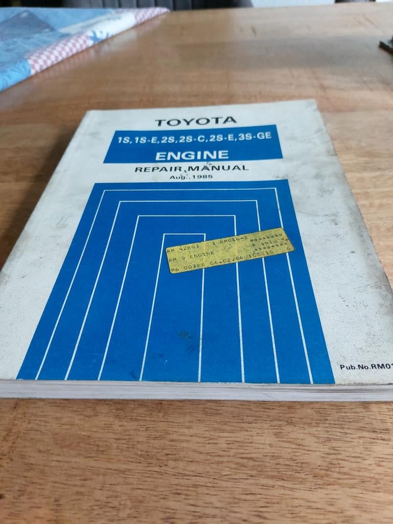 REPAIR MANUAL ENGINE TOYOTA 1S 1SE 2S 2SC 2SE 3S-GE MOTOR, Ophalen of Verzenden