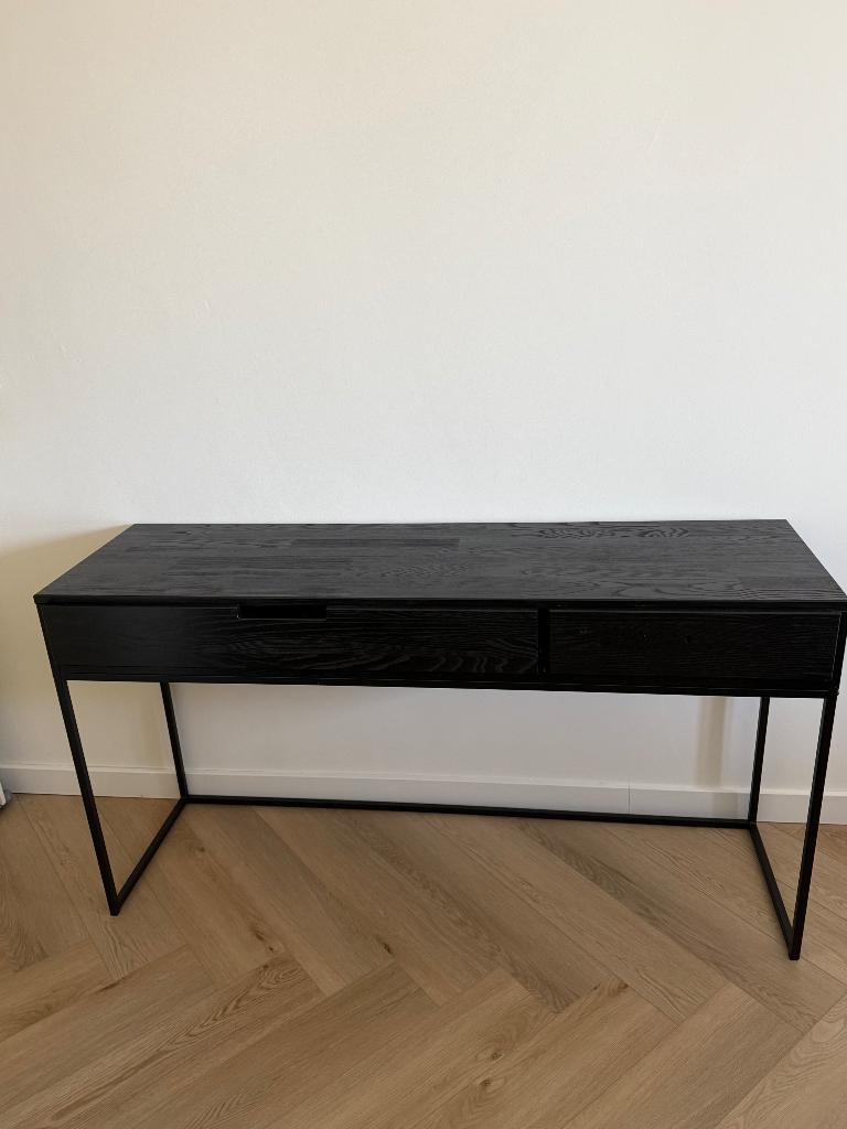 Woood Silas Sidetable Black Night, Huis en Inrichting, Tafels | Sidetables, Ophalen, 100 tot 150 cm, Zo goed als nieuw, 25 tot 50 cm